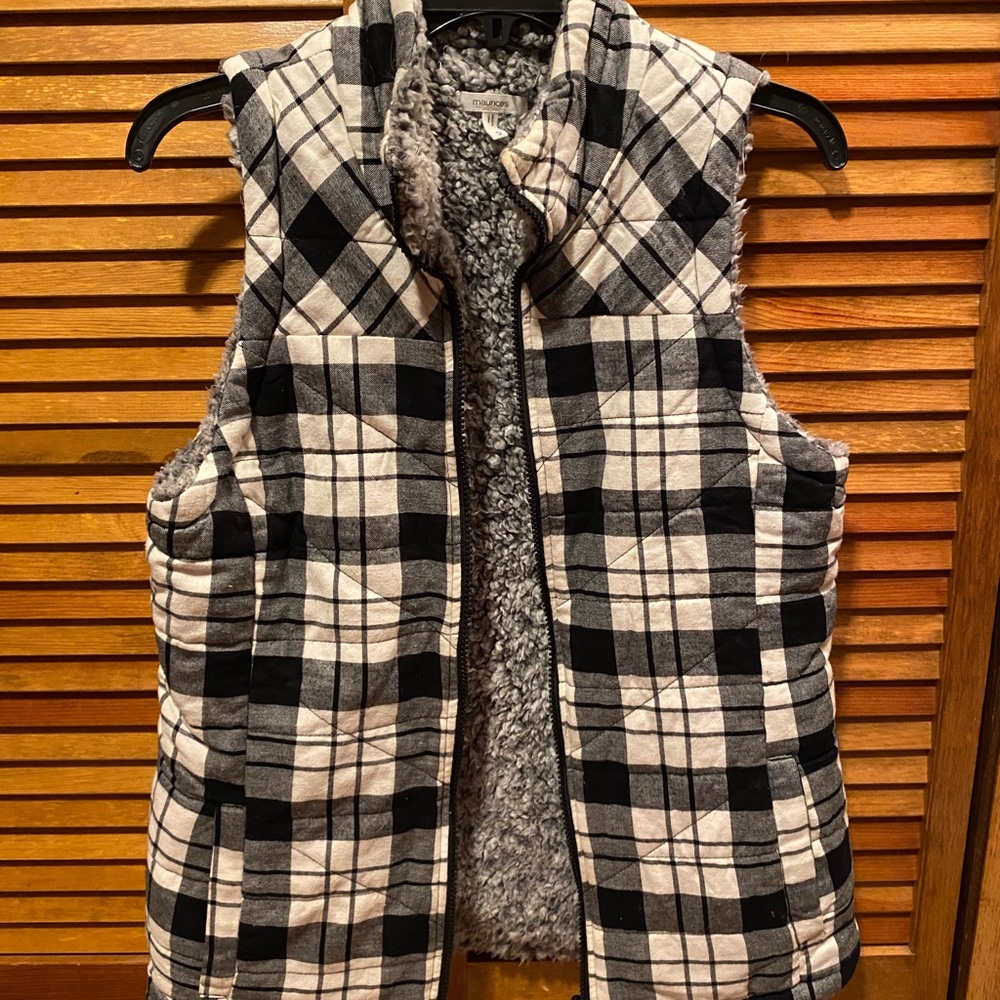 Maurice's plaid vest